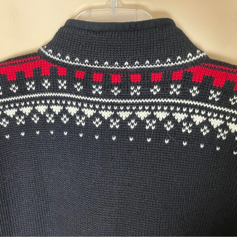 Dale of Norway Anniversary 1/4 Zip Sweater Men's Small Wool Nordic Fair Isle